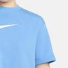 New Nike Sportswear Swoosh Women's Short-Sleeve Crop Top Blue DM6745-412
