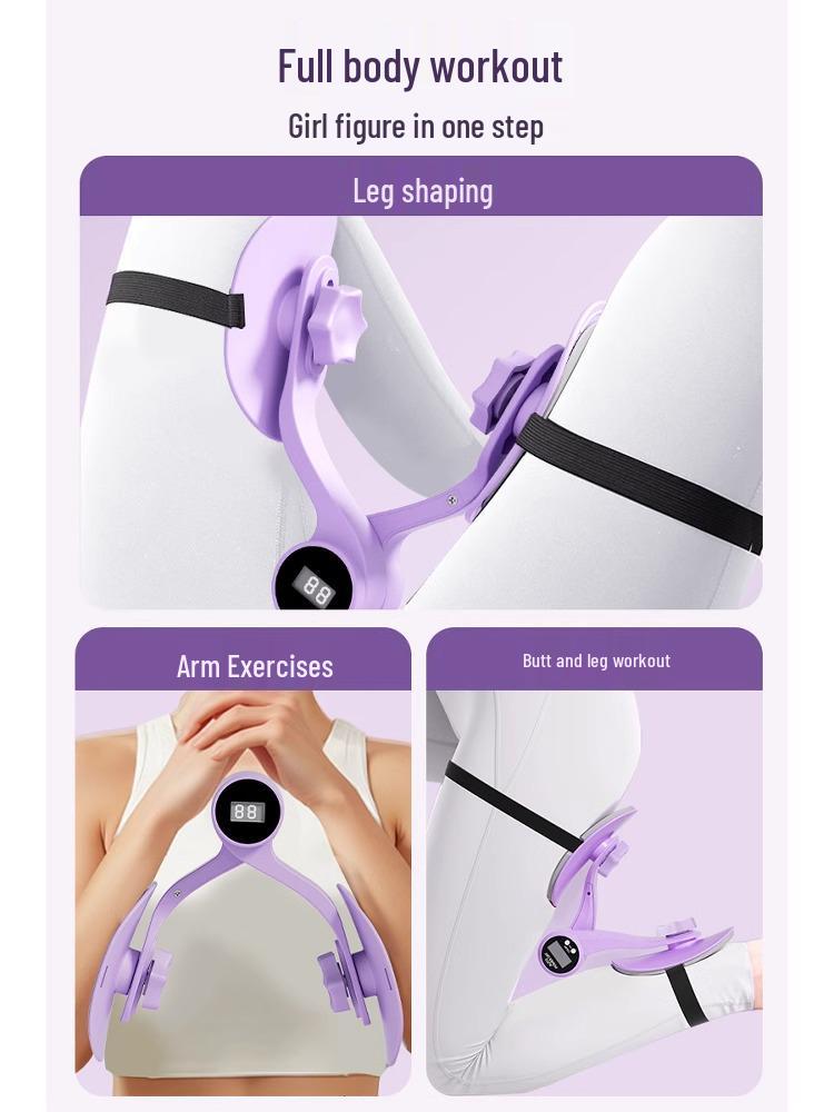 Pelvic Floor & Thigh Trainer: Yoga Leg Clamping Device for Postpartum Slimming & Home Use