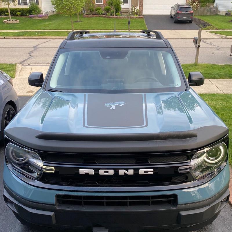 Bronco Sport Mustang Car Hood Decals - Sports Version
