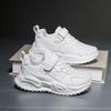 Kids' White Sports Shoes – Breathable Leather Sneakers for Boys and Girls, Ideal for Spring and Autumn Activities