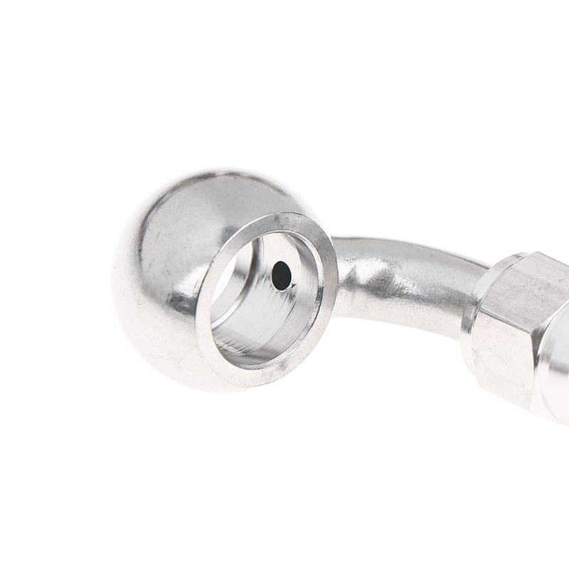 Tubo Freno Idraulico Moto Motorbike An3 Raccordo Banjo M10X1 Connettore Acciaio Inossidabile 0° 28° 45° 90° 10.2Mm