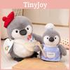 Cartoon Penguin Plush Toy With Polyester Fiber Filling For Childrens Gift And Room Decor