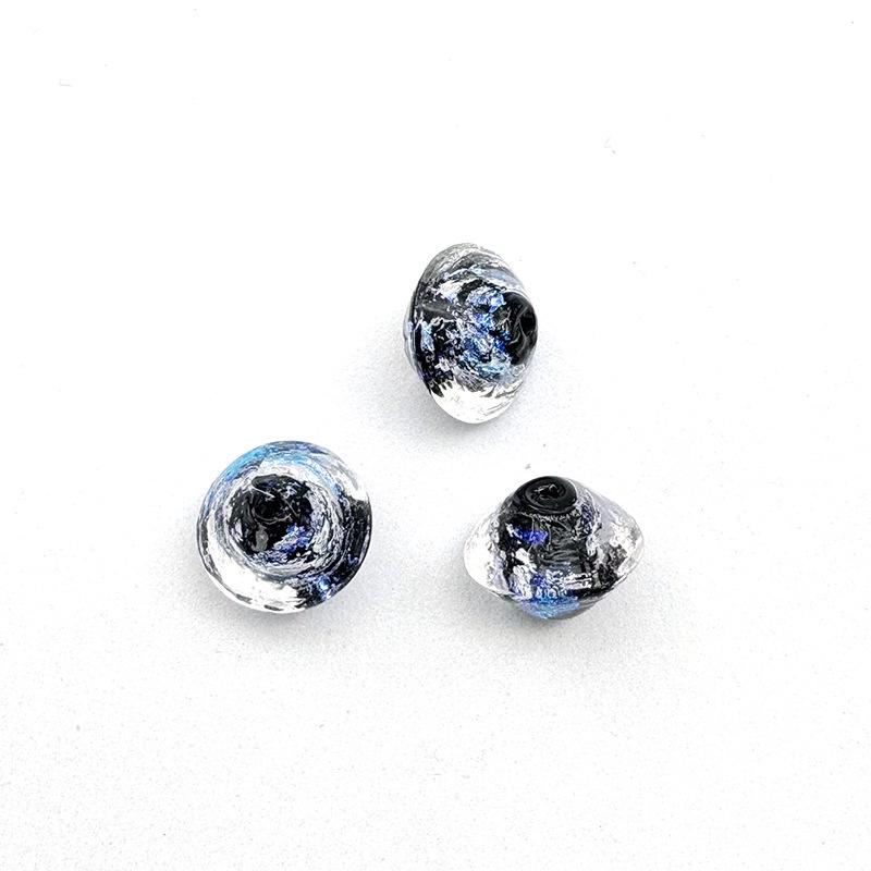 Multi-color Starry Sky Glass Beads – Irregular Shape, Hole for DIY Handmade Phone Chain Accessories