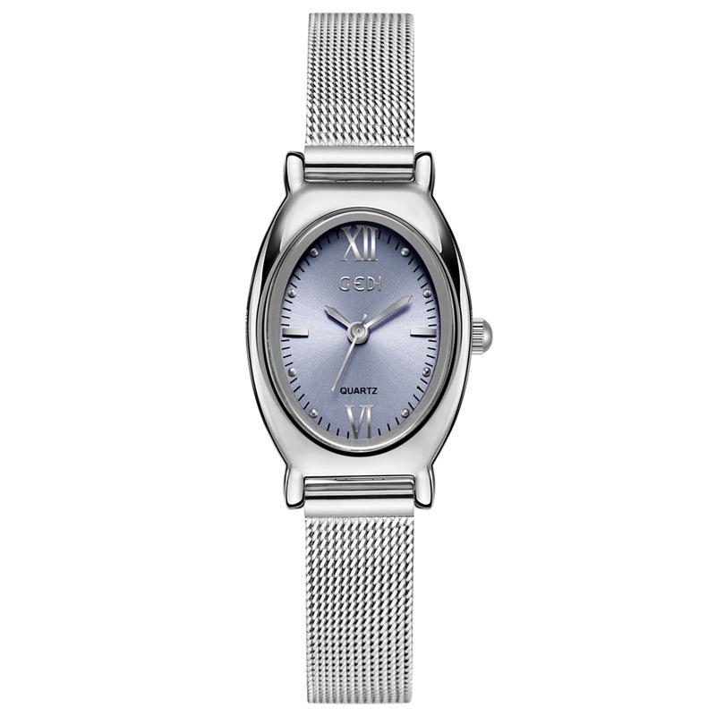 Reloj Ovalado de Alta Gama para Mujer, Pequeño y Exquisito Reloj de Guangzhou de Alto Valor, Reloj de Cuarzo Impermeable para Mujer