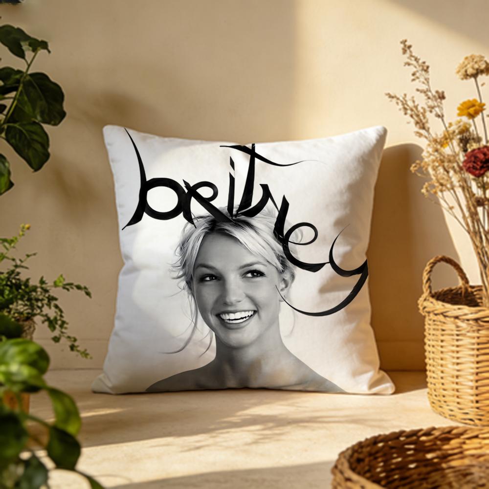 Popular BBritney Spearser Cushion Cover Versatile DoubleSided Pillow Case Fit for Sofa Bed Car Daily Decor
