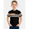 Kids Clothes Gradient Paris Printed T-Shirt Summer Outdoor Boys Girls Casual Short Sleeve Fashion Trend Street Child Top