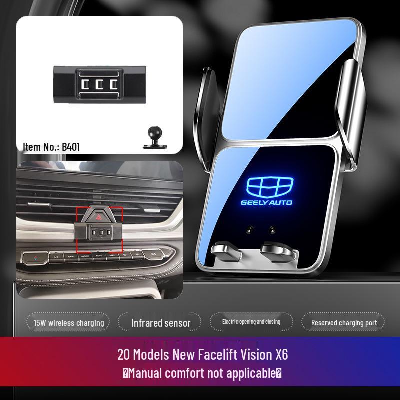 Car Phone Holder for Geely Boyue PRO, Vision S1/X3/X6, Emgrand GL/GS