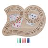 Wooden Board Game Set with Pegs Educational Wood Board Game for Kids Logic Training