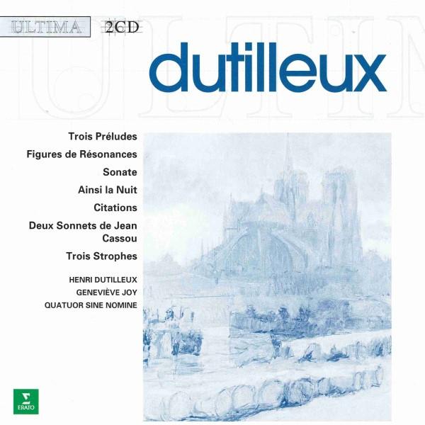 

CD QUATUOR SINE NOMINE - Dutilleux: Chamber Music 8573880472 Erato 2001 UK Classical Used