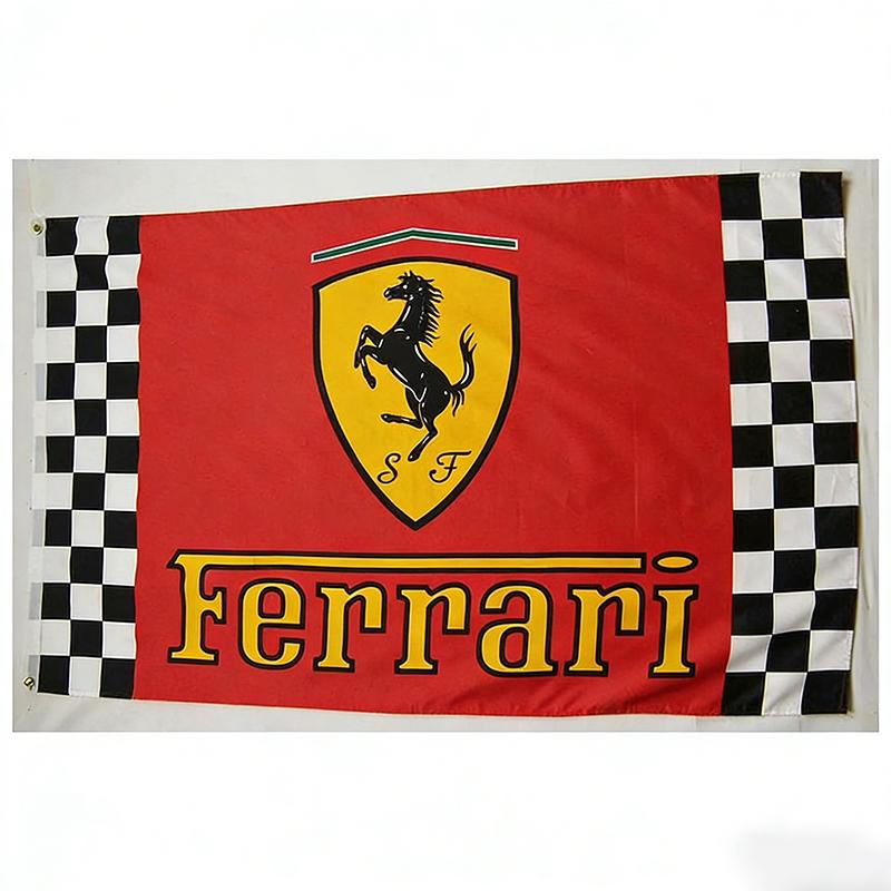 For Ferrari Fashion Classic Sports Modification Room Wall Hanging Cloth Hanging Flag To Support Big Flag Competition Cheering