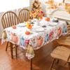 Fall Pumpkins Maple Leaf Rectangle Tablecloth for Table Decor Autumn Thanksgiving Theme Kitchen Dining Table Cloth Autumn Decor