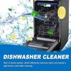 Heavy Duty Dishwasher Cleaning Tablets - Lemon Fresh Odor Removal & Deep Clean for All Dishwasher Types, 200g