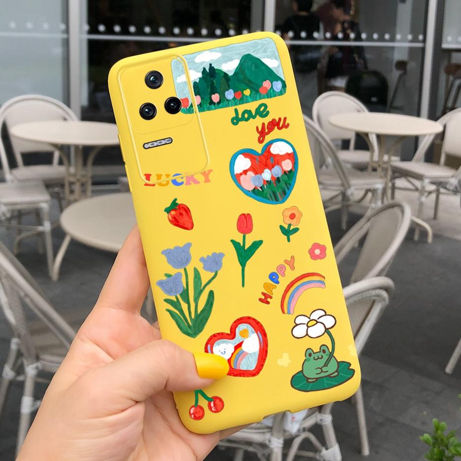 Für Xiaomi Poco F4 Hülle Buntes Kunstmuster Rückseite Für Xiaomi Poco F4 GT PocoF4 Handyhülle 6,67'' Weiches Silikon Fundas Capa