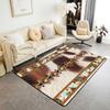 Frog Area Rug 3x5, Cartoon Frog Rug for Kids Boys Girls Teens, Kawaii Green Wild Animals Carpet, Cute Wildlife Farmhouse Rustic Funny Non Sl