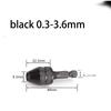Quick-Change 3-Jaw Drill Chuck - Fits 0.3-6.5mm Bits, 3.6mm Hex Shank for Rotary Tools