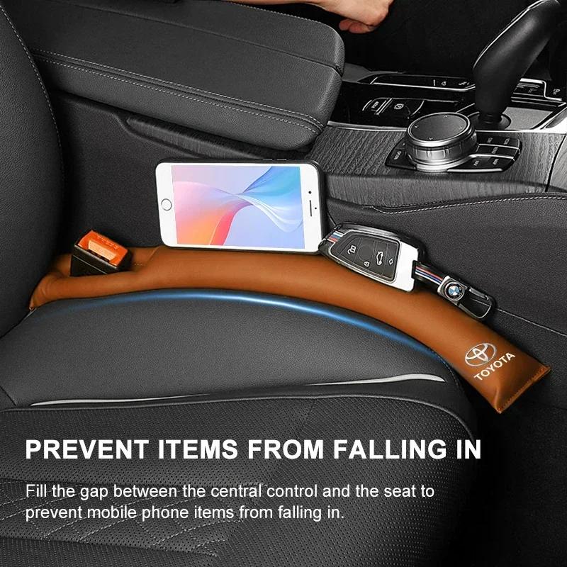 Car Seat Gap Filler Side Seam Plug Strip Leak-proof Filling Strip For Toyota Yaris Hilux Corolla Prius Avensis Emblem Auris Rav4