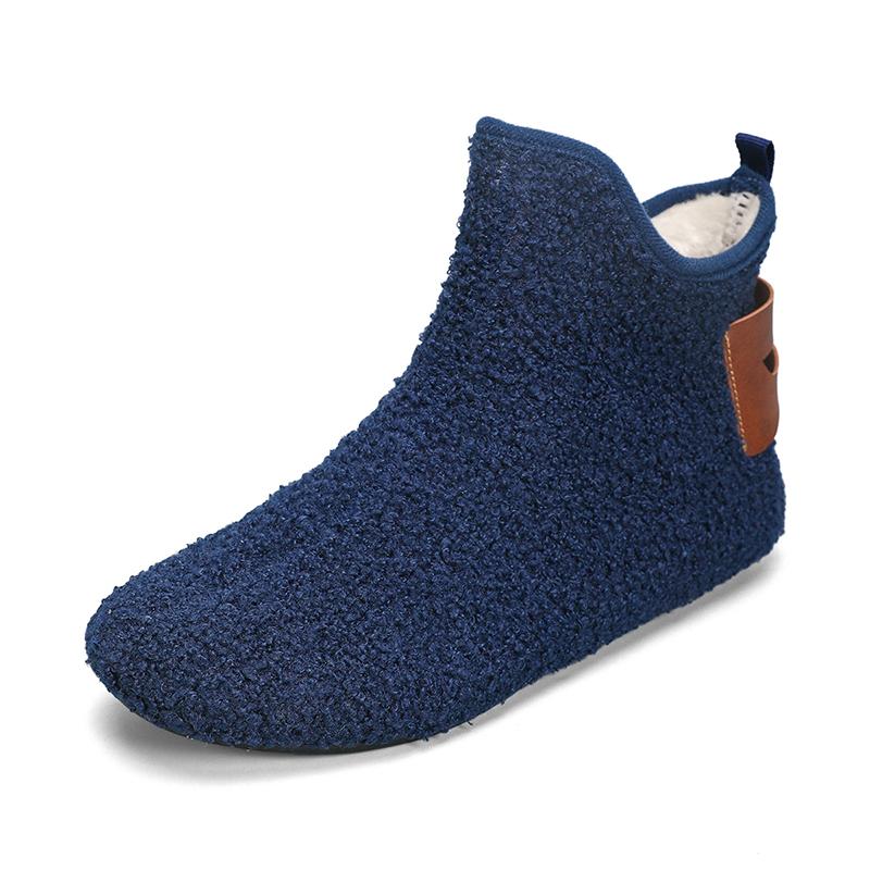 

Yrzl Зимние хлопковые ботинки Мужские Высокие Теплые Слипоны Легкие Тапочки Мужские Плюшевые Домашние Хлопковые Лоферы Мужские Зимние Теплые Ботинки 39