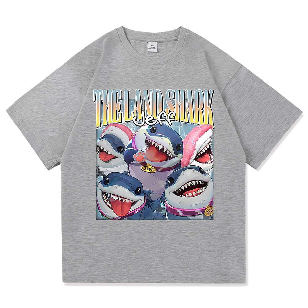 Vintage Jeff The Land Shark The Eras Tour T Shirt Fashion Men Funny Cute Landshark Tshirt Unisex High Quality Cotton Tees Shirts