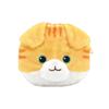 Yamani Nyanko Face Pouch - Scottish Fold - Approx. D4.5 X W10.5 X H9.5 (excluding Ears) Cm - 11763