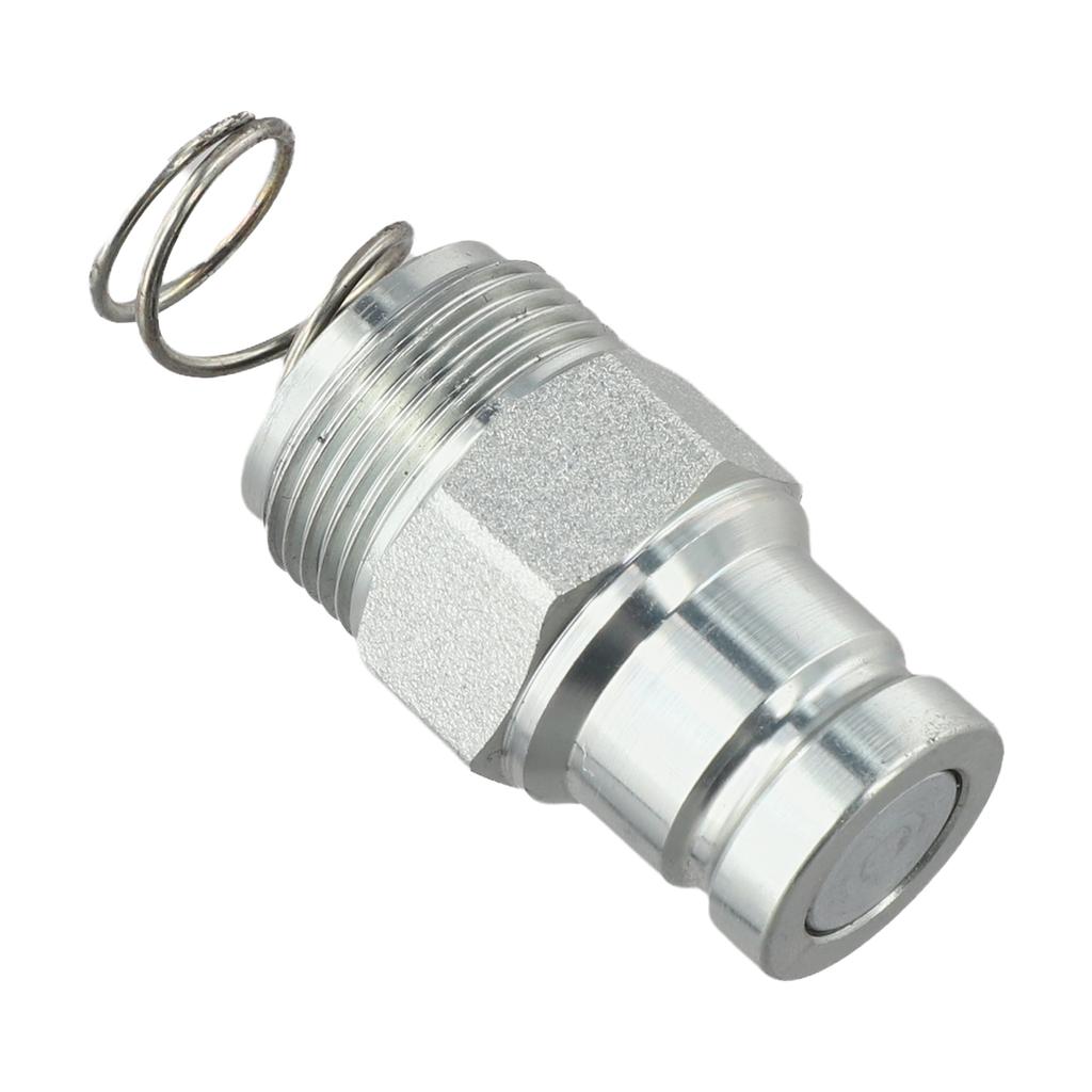 Hydraulic Quick Coupler 3/8 Inch Male Flat Face for Bobcat Loaders 753 763 773 863 A220 A300 A770 Part 7246798
