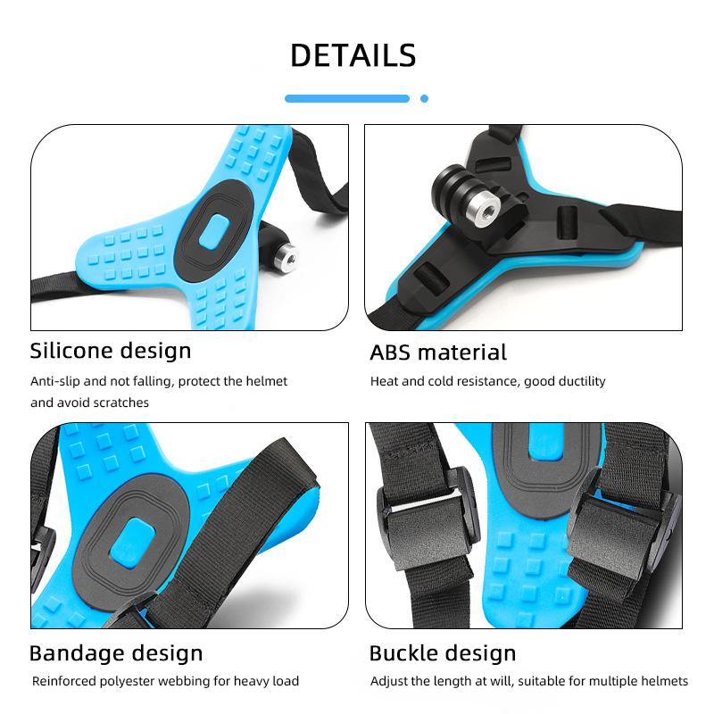 1pc Base Bracket Holder For Gopro Hero 10 9 8 6 5 Full Face Helmet Chin Mount Motorcycle Action Camera Accessories