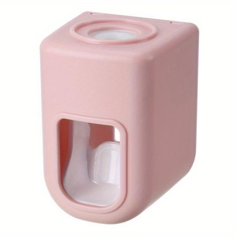 

New Waterproof Automatic Toothpaste Dispenser Wall Mount Toothpaste Squeezer Toothpaste Holder Bathroom Tools Accessories рожевий