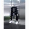 Spring Men's Fashion Embroidery Stitching Cuffed Sports Pants