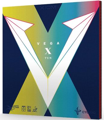 XIOM Vega 10 Borracha Invertida para Tênis de Mesa 10371, Macia, Vermelha, 2.0,
