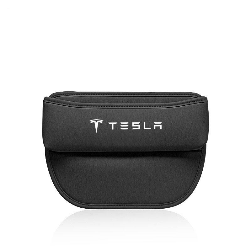 Car Seat Gap Organizer Leather Console Side Pocket Auto Crevice Filler Storage Box for Tesla Model 3 Model S X Y Accessories
