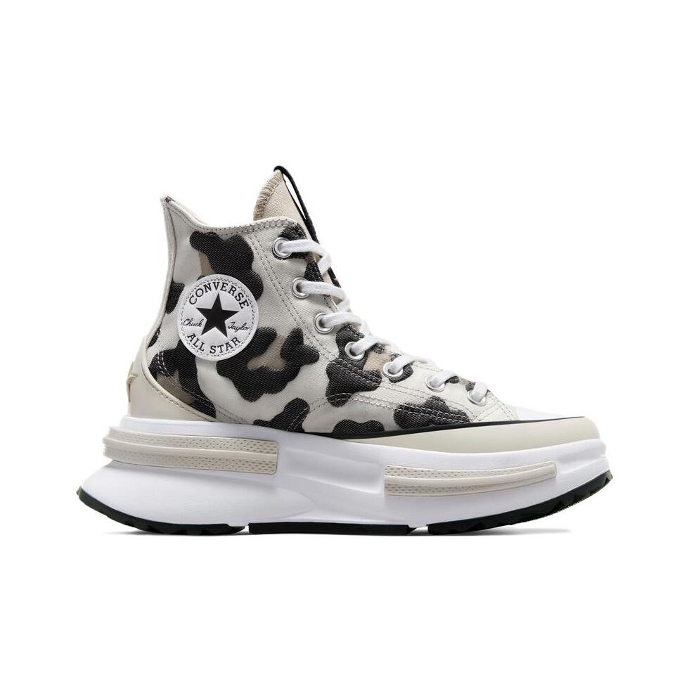 Converse Run Star Legacy Simple Versatile Durable Height Increasing Shock Absorbing High Top Canvas Shoes Unisex Sneakers Beige Black A05361C