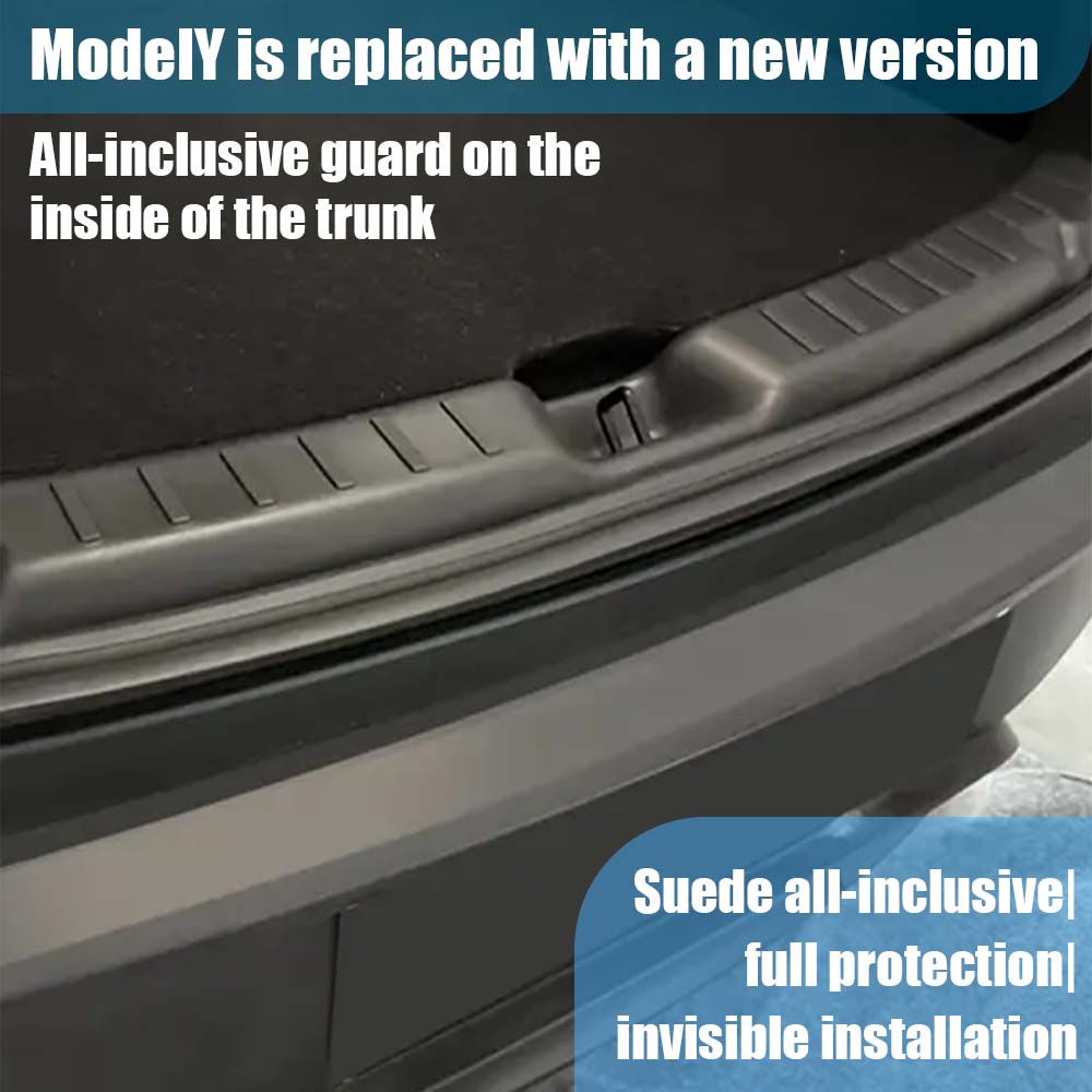 A Trunk Bumper Made Of About 97Cmtpe Is Suitable For The New Version Of The Tesla Model Y 2025 Model (Juniper) Trunk Guard Plate