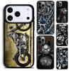 Motor Engine Motorcycle Phone Case for iPhone 17 16 15 Pro Max Air 14 13 12 11 Plus Shockproof Capa Cover
