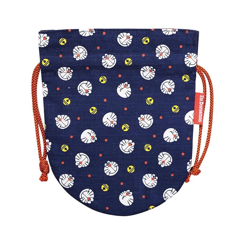 

Doraemon Kyoto dyed mini drawstring purse (I m Doraemon) navy blue)