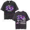 2026 Hot Sale Anime Hunter X Hunter Phantom Troupe Washed T-shirts Hisoka Graphic Print T Shirts Men Women Clothing Cotton Oversized Tee Short Sleeve
