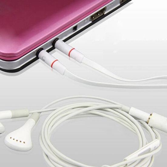 3.5mm AUX Audio Mic kabel splittera słuchawki adapter do słuchawek żeński na 2 męskie