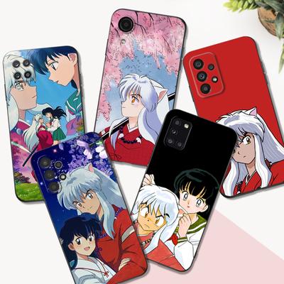 Black Tpu Case For Samsung Galaxy M53 M13 M62 A12 A22 A22S A32 A42 A52 A52S A72 4g 5g A20S Yashahime Inuyasha