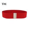 High Quality Elastic Belt Wide Waist Belt, Adjustable Stretchy with Metal for Women Square Buckle, Stylish Slimming Waistband Dresses And Jeans Casual