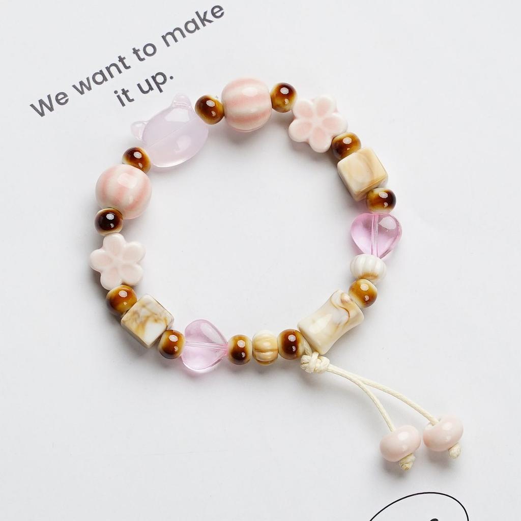 Cute KT cat Xiaohongshu hot-selling ceramic bracelet versatile cute design cartoon sweet
