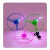 New 5-Color Luminous Flying Saucer Frisbee with Pull String - Fun Sky-High Toy