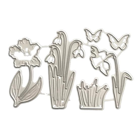 

Полезный экологичный простой в использовании нежный шаблон для бумажных карт «сделай сам», инструмент для тиснения, шаблон для тиснения серебряный