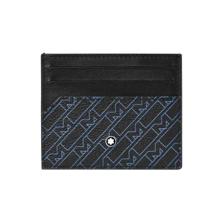 Montblanc M Gram 4810 M Print PVC Card Holder Men Accessories Blue Black 127443