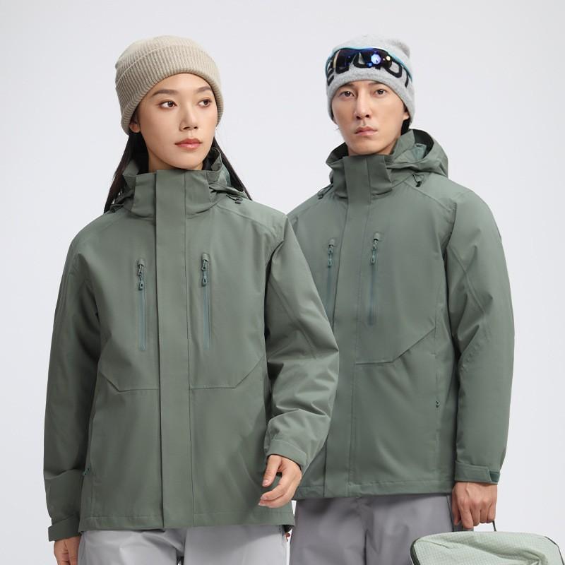 New Standard Detachable Fleece Liner 3-in-1 Jacket Men Women Outdoor Business Windproof Waterproof Coat
