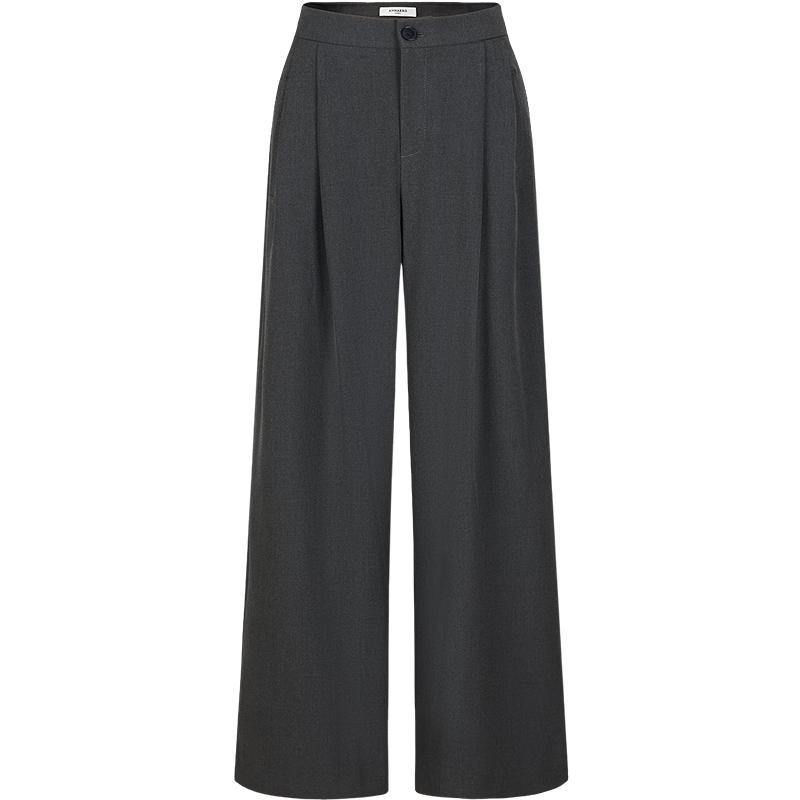 Jiu Zi Anna Kou Women's Pleated Wide-Leg Commuter Trousers