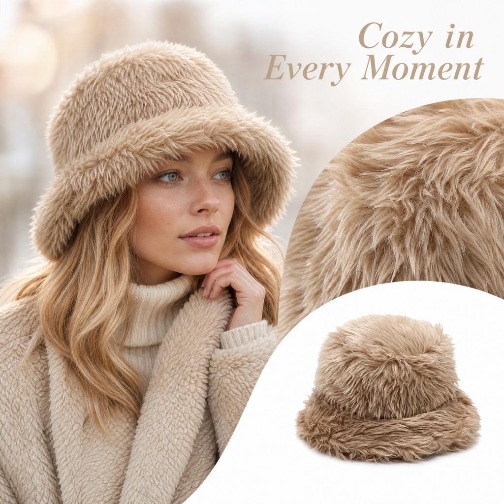 Unisex Plush Hat Winter Warm Ear Flap Outdoor Hat for Cold