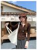 Women's Brushed Half-Button Solid Color Layered Long Sleeve Top - Autumn/Winter Korean Style