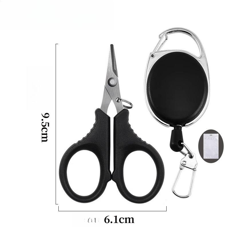 1pcs Titanium Coated Stainless Steel Fishing Scissor Plier - PE Braid Line Cutter for Carp Fishing Tools