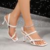 Women High Heels Sandals New Summer Fashion Party Designer Shoes for Women Dress Ankle Strap Open Toe Thin Heels Sandals Women