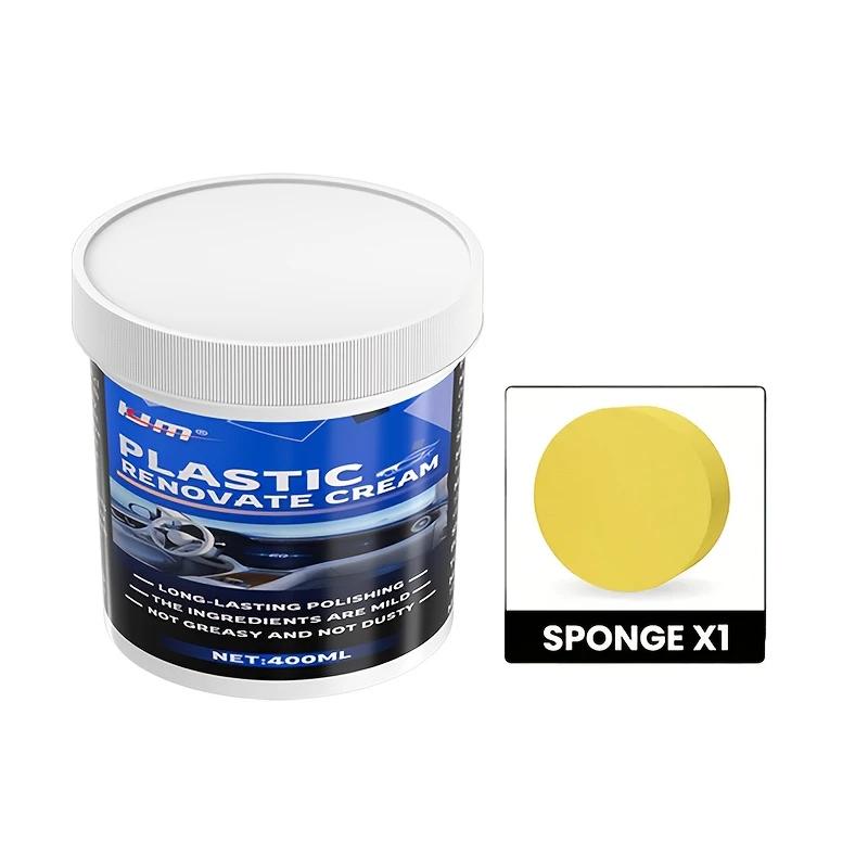 

Automotive interior repair wax, suitable for instrument panels, plastic parts, etc., with a glossy effect and easy-to-use crysta білий