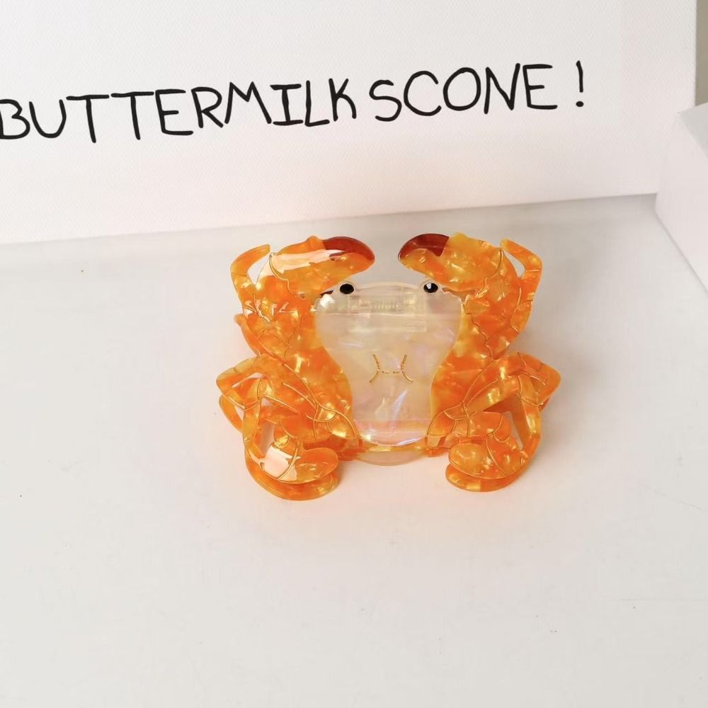 Lovely Ocean Animal Shark Clip Sweet Creative Hair Claw Personalized Crab Acetate Hair Clip  Travel