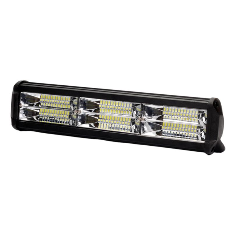 Car LED Work Light Three Rows 216W Off-road Top Spotlights High Power Lights